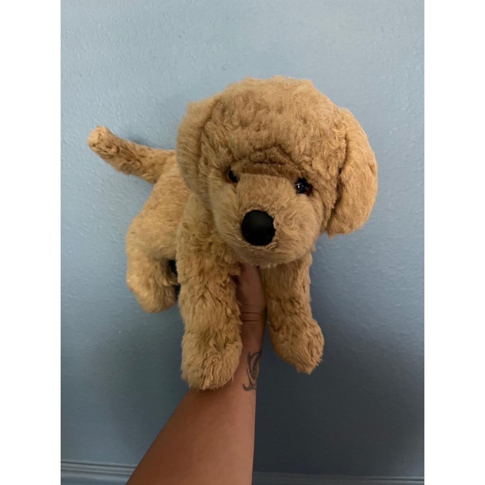 Douglas Cuddle Toys Retired Pink Tag Golden Plush Dog Tan Puppy Stuffed Animal